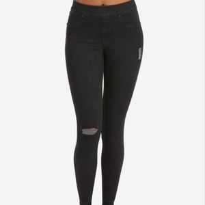 Spanks distressed vintage black jeans xl